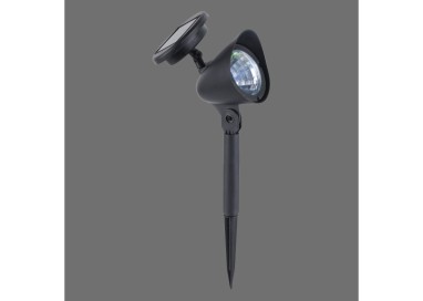Lampe à piquet, noir, 3xLED/0,01W/9000K, Lampe solaire, IP44