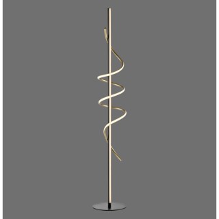 Lampadaire, noir/chrome, 1xLED-Board/26W/3000K, luminaire intérieur, IP20