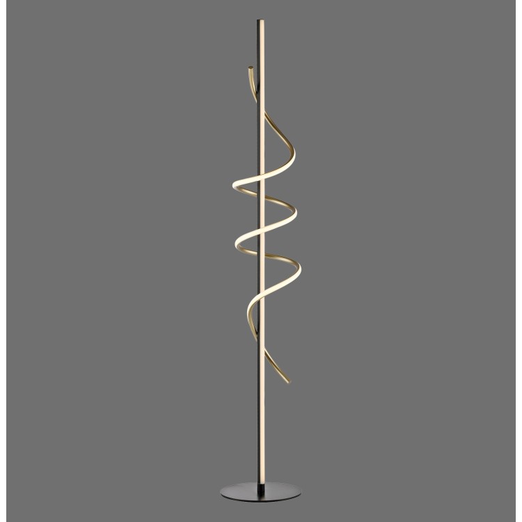 Lampadaire, noir/chrome, 1xLED-Board/26W/3000K, luminaire intérieur, IP20