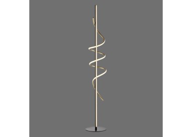 Lampadaire, noir/chrome, 1xLED-Board/26W/3000K, luminaire intérieur, IP20