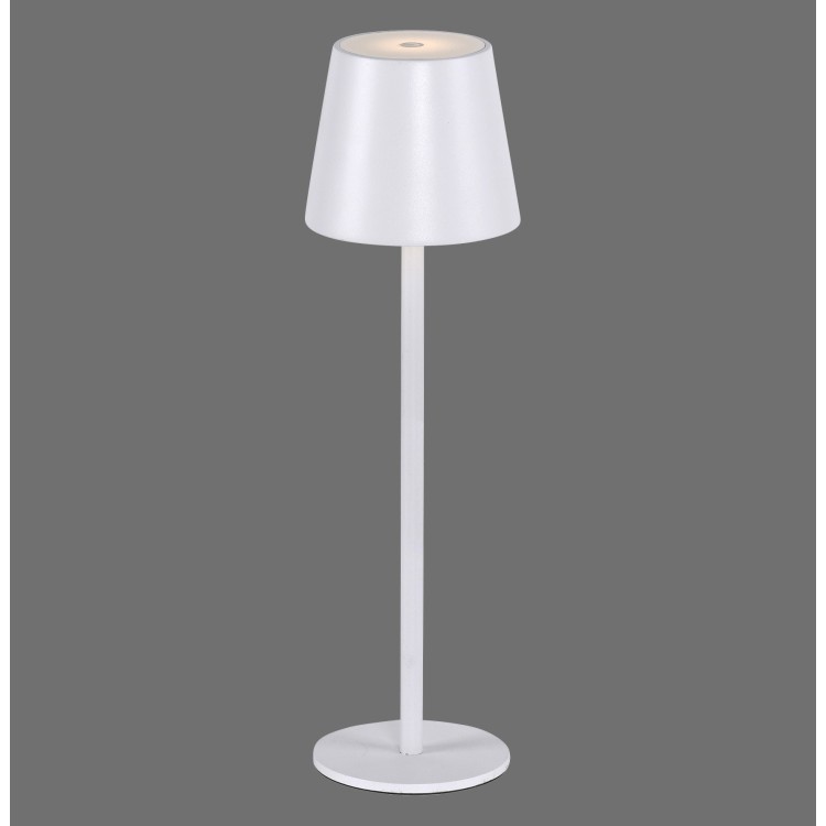 Lampe de table AKKU, blanc, 1xLED-Board/2,50W/3000K, Lampe rechargeable, IP54