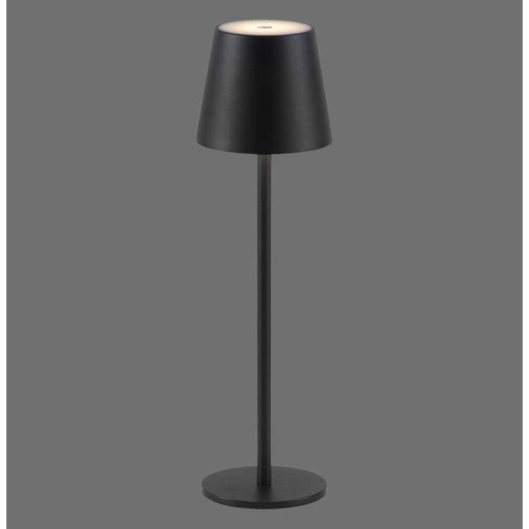 Lampe de table AKKU, noir, 1xLED-Board/2,50W/3000K, Lampe rechargeable, IP54