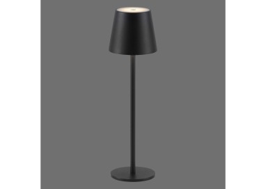Lampe de table AKKU, noir, 1xLED-Board/2,50W/3000K, Lampe rechargeable, IP54