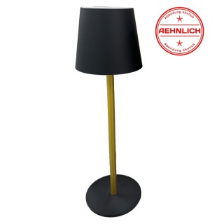 Lampe de table AKKU, noir/chrome, 1xLED-Board/2,50W/3000K, Lampe rechargeable, IP54