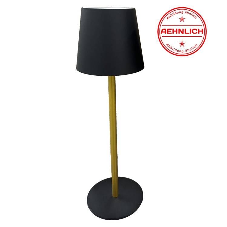 Lampe de table AKKU, noir/chrome, 1xLED-Board/2,50W/3000K, Lampe rechargeable, IP54