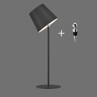 Lampe de table AKKU, noir, 1xLED-Board/2,50W/3000K, Lampe rechargeable, IP54