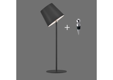 Lampe de table AKKU, noir, 1xLED-Board/2,50W/3000K, Lampe rechargeable, IP54