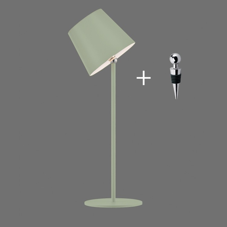 Lampe de table AKKU, vert, 1xLED-Board/2,50W/3000K, Lampe rechargeable, IP54