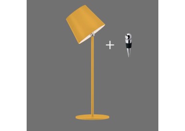 Lampe de table AKKU, jaune, 1xLED-Board/2,50W/3000K, Lampe rechargeable, IP54