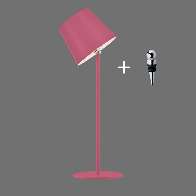 Lampe de table AKKU, rose, 1xLED-Board/2,50W/3000K, Lampe rechargeable, IP54
