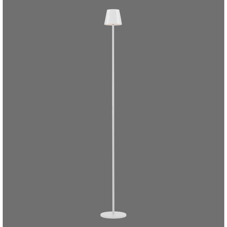 Lampadaire AKKU, blanc, 1xLED-Board/2,50W/3000K, Lampe rechargeable, IP54