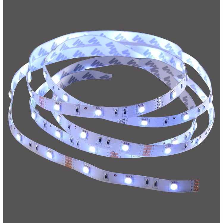 Ruban lumineux, blanc, rouleau de 3 m, 1xLED-Board/16,20W/RGBK, luminaire intérieur, IP20