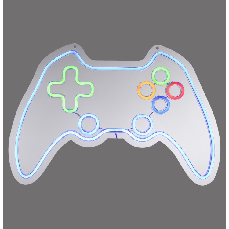 Tableau néon LED, multicolore, 1xLED-Board/6,50W/blau,grün,rot,orangeK, luminaire intérieur, IP20