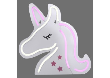 Tableau néon LED, multicolore, 1xLED-Board/6,50W/pink, weißK, luminaire intérieur, IP20