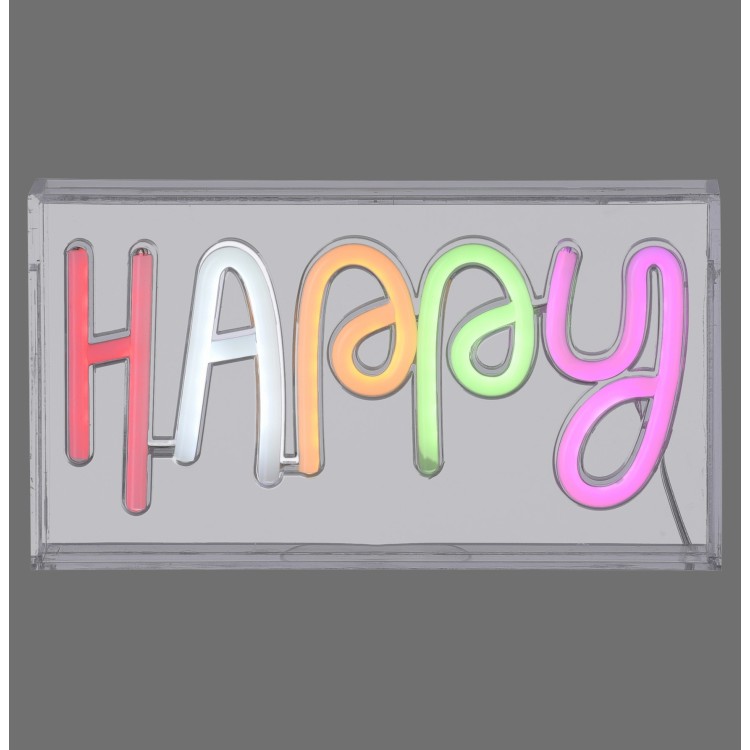 Tableau néon LED, multicolore, 1xLED-Board/6,50W/buntK, luminaire intérieur, IP20