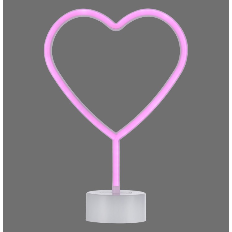 Tableau néon LED, rose, 1xLED-Board/1W/pinkK, luminaire intérieur, IP20