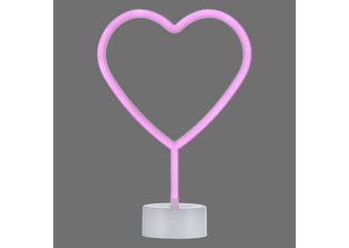 Tableau néon LED, rose, 1xLED-Board/1W/pinkK, luminaire intérieur, IP20