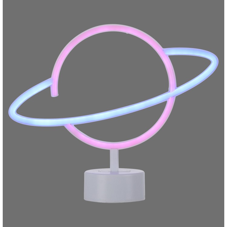 Tableau néon LED, multicolore, 1xLED-Board/1W/pink, blauK, luminaire intérieur, IP20