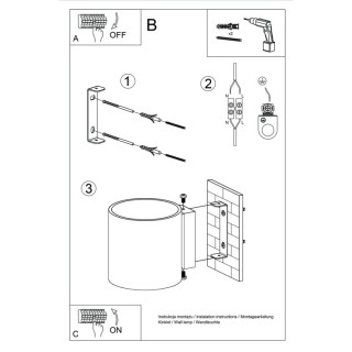 Applique ORBIS béton vert olive