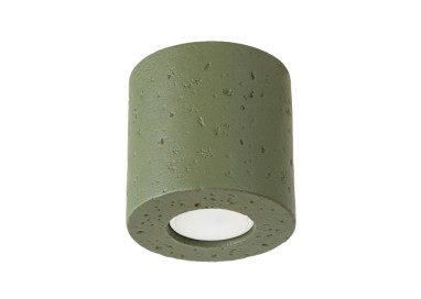 Plafonnier ORBIS béton vert olive