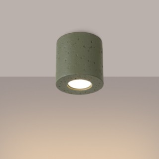 Plafonnier ORBIS béton vert olive