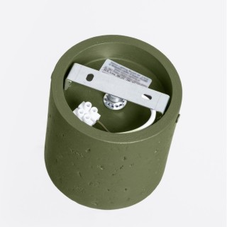 Plafonnier ORBIS béton vert olive
