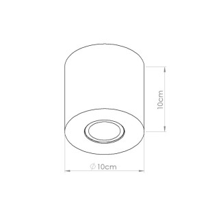 Plafonnier ORBIS béton beige