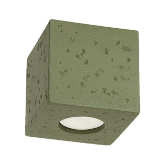 Plafonnier QUAD béton vert olive
