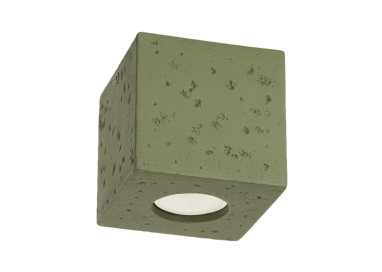 Plafonnier QUAD béton vert olive