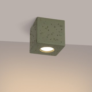 Plafonnier QUAD béton vert olive