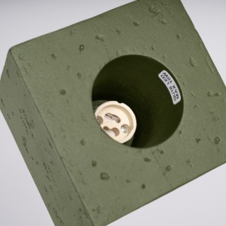Plafonnier QUAD béton vert olive