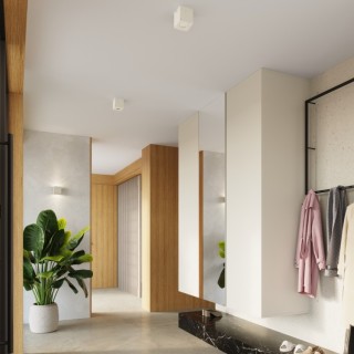 Plafonnier QUAD béton beige