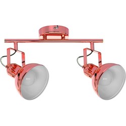 Homemania 2740213 Spot Edit Cuivre, Blanc en métal, 39,5 x 12 x 21 cm