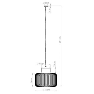 Lampe suspendue GABBIA 55