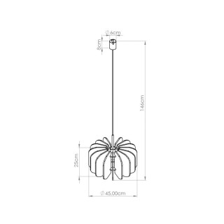 Lampe suspendue MULA 45 jaune