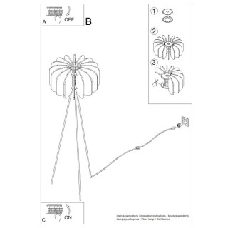 Lampadaire MULA 45 navy