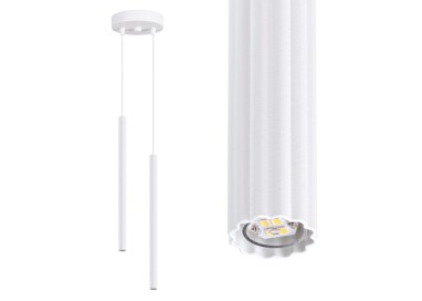 Lampe suspendue ARCHE 2P blanc