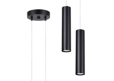 Lampe suspendue LAGOS 2P noir