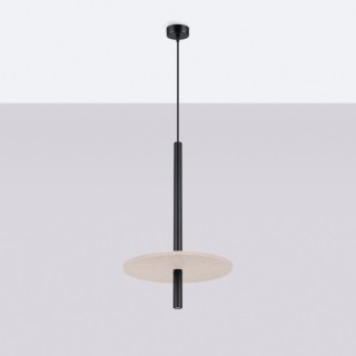 Lampe suspendue FELTRO 1 noir/beige