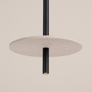 Lampe suspendue FELTRO 1 noir/beige