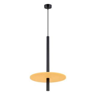 Lampe suspendue FELTRO 1 noir/jaune