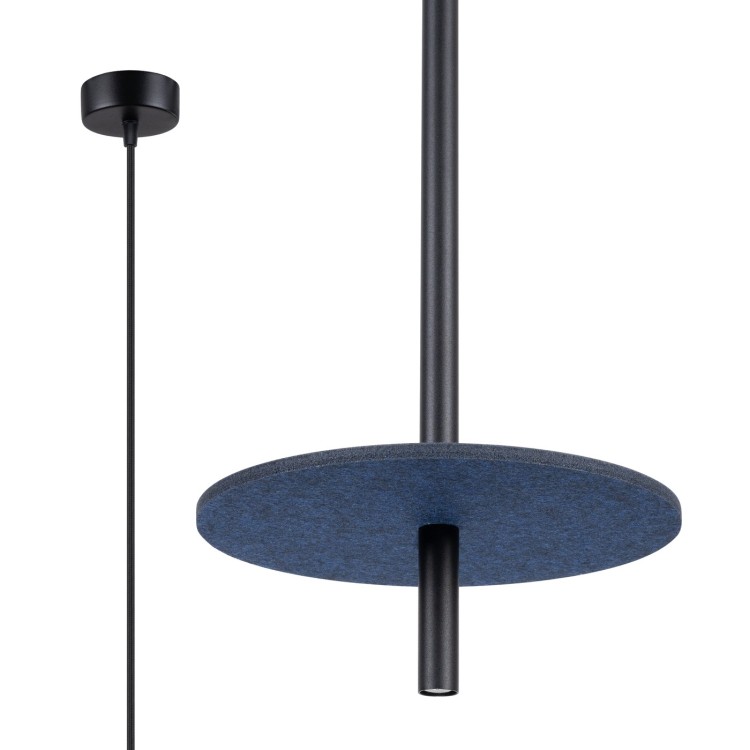 Lampe suspendue FELTRO 1 noir/marine