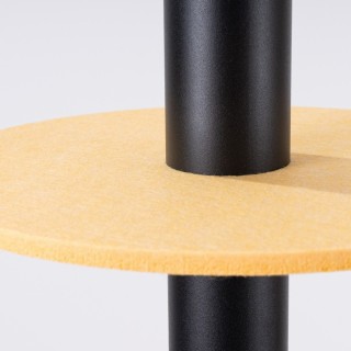 Lampe suspendue PELTA 1 noir/jaune