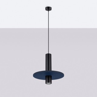 Lampe suspendue PELTA 1 noir/marine