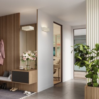 Applique en céramique RIGATA beige