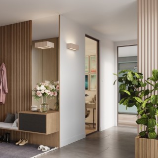 Applique en céramique RIGATA taupe