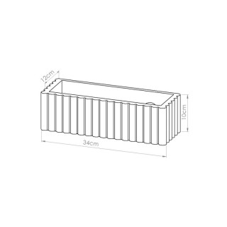 Applique en céramique RIGATA vert olive