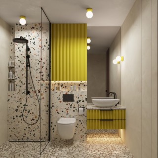 Applique ZORI jaune IP44