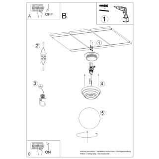 Plafonnier ZORI beige IP44