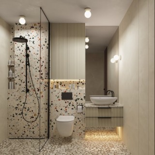 Plafonnier ZORI beige IP44